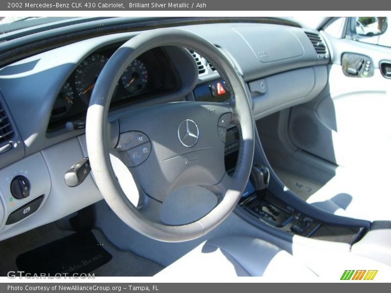 Brilliant Silver Metallic / Ash 2002 Mercedes-Benz CLK 430 Cabriolet