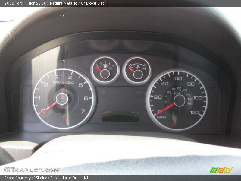 Redfire Metallic / Charcoal Black 2008 Ford Fusion SE V6