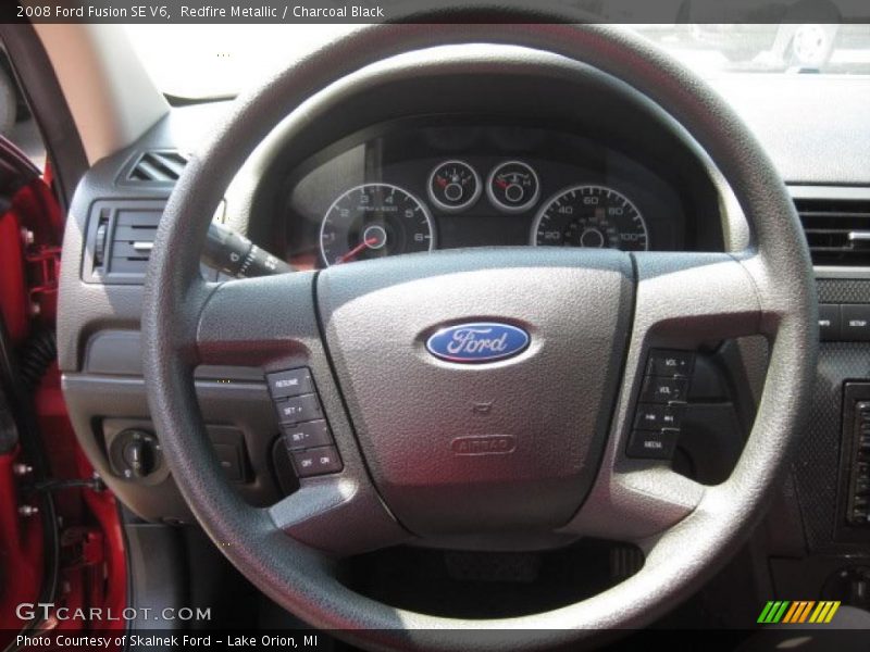 Redfire Metallic / Charcoal Black 2008 Ford Fusion SE V6