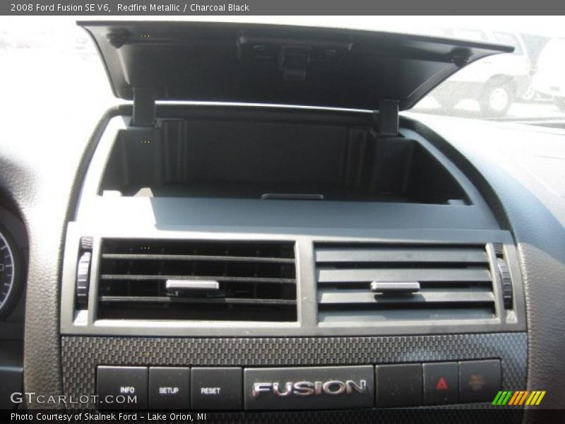 Redfire Metallic / Charcoal Black 2008 Ford Fusion SE V6