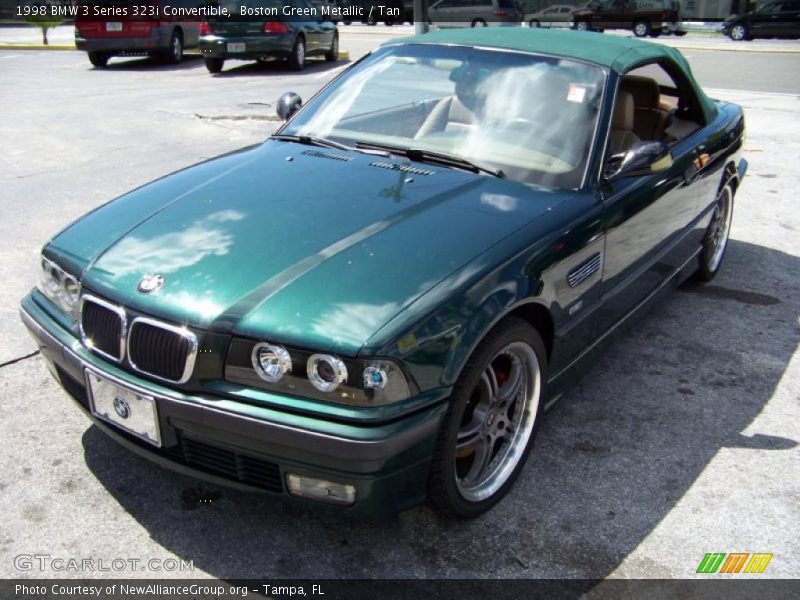 Boston Green Metallic / Tan 1998 BMW 3 Series 323i Convertible