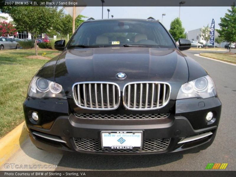 Jet Black / Sand Beige 2007 BMW X5 4.8i