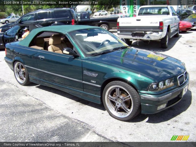 Boston Green Metallic / Tan 1998 BMW 3 Series 323i Convertible