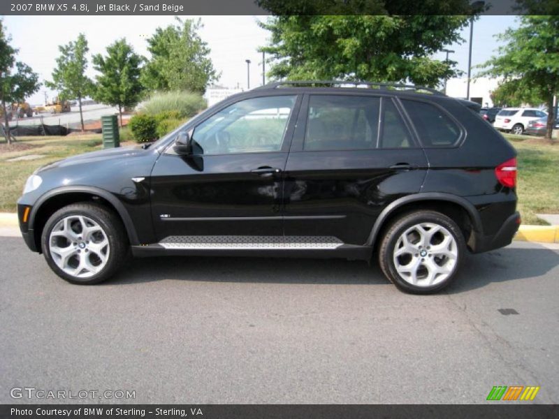 Jet Black / Sand Beige 2007 BMW X5 4.8i