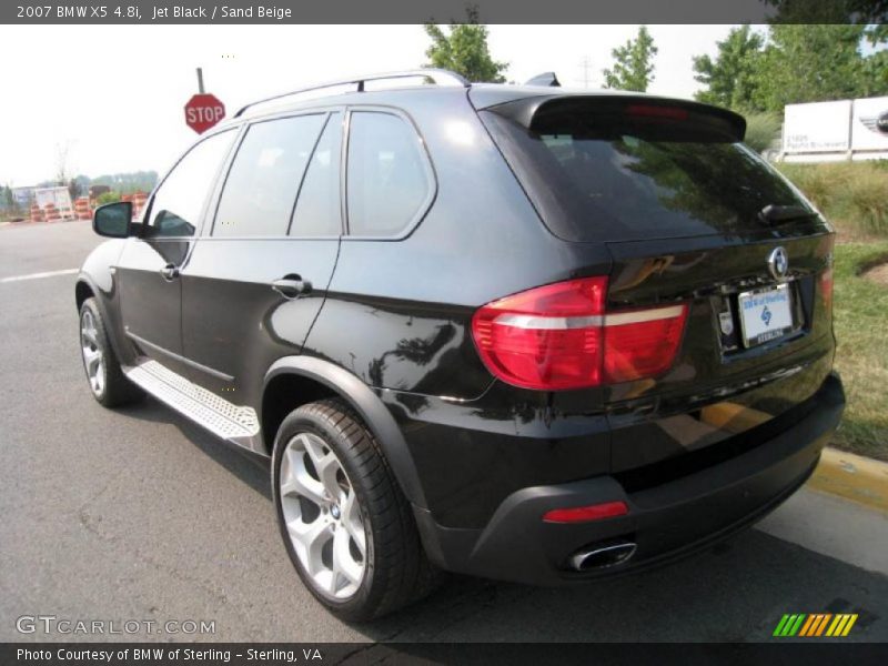 Jet Black / Sand Beige 2007 BMW X5 4.8i