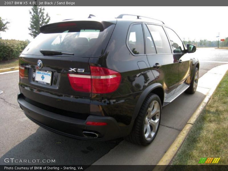 Jet Black / Sand Beige 2007 BMW X5 4.8i