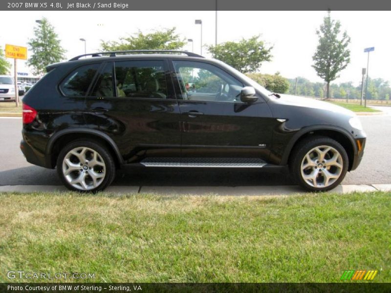 Jet Black / Sand Beige 2007 BMW X5 4.8i