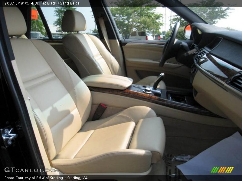 Jet Black / Sand Beige 2007 BMW X5 4.8i