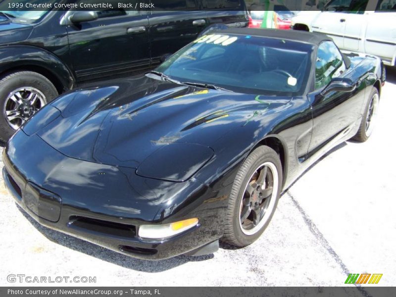 Black / Black 1999 Chevrolet Corvette Convertible