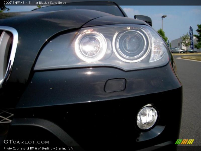 Jet Black / Sand Beige 2007 BMW X5 4.8i