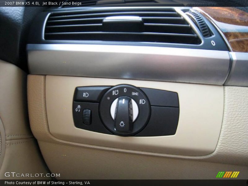 Jet Black / Sand Beige 2007 BMW X5 4.8i
