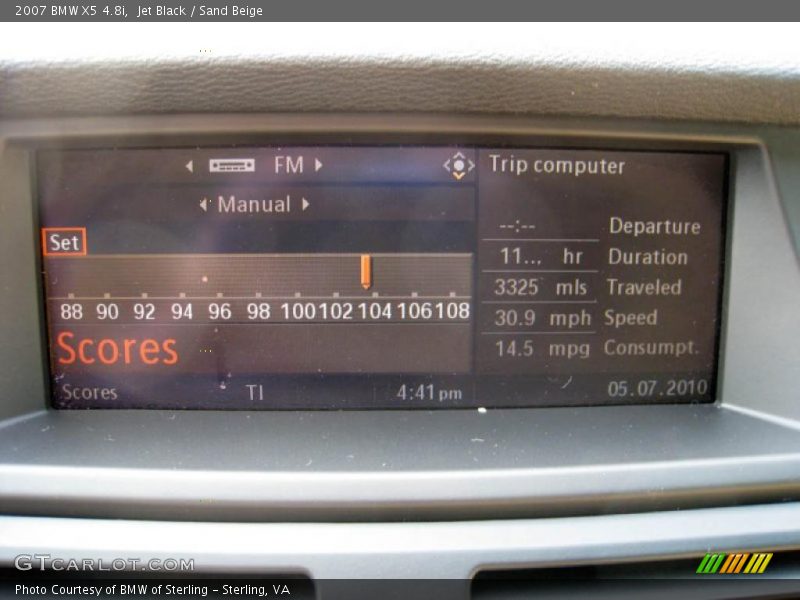 Jet Black / Sand Beige 2007 BMW X5 4.8i