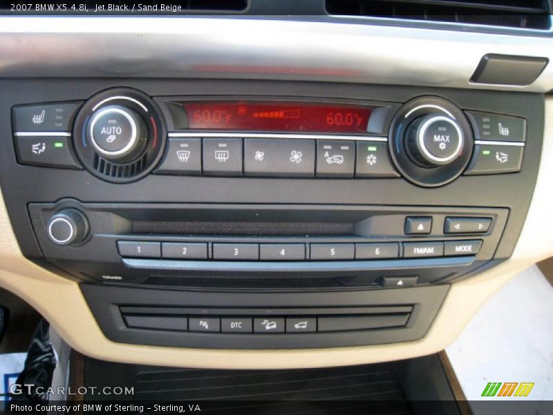Jet Black / Sand Beige 2007 BMW X5 4.8i