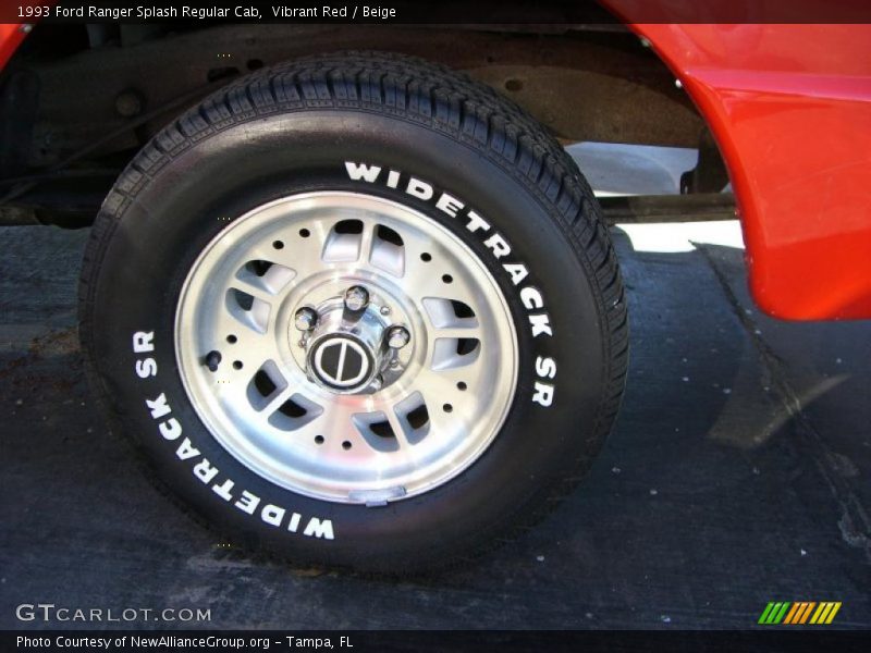 Vibrant Red / Beige 1993 Ford Ranger Splash Regular Cab