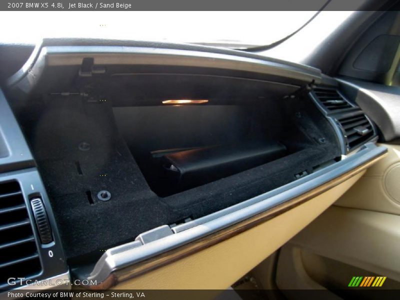 Jet Black / Sand Beige 2007 BMW X5 4.8i