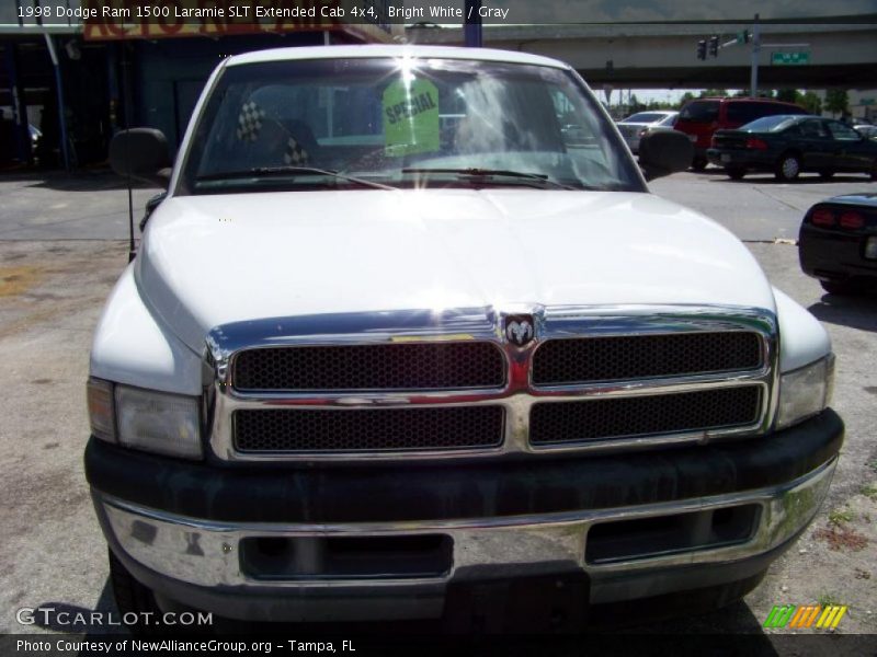 Bright White / Gray 1998 Dodge Ram 1500 Laramie SLT Extended Cab 4x4