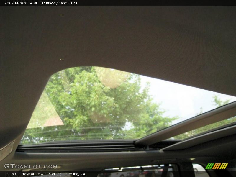 Jet Black / Sand Beige 2007 BMW X5 4.8i
