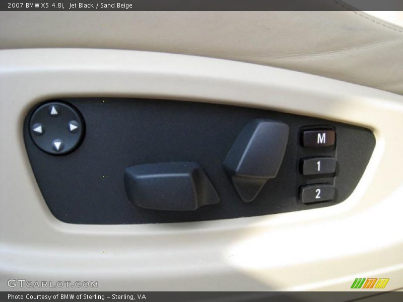 Jet Black / Sand Beige 2007 BMW X5 4.8i