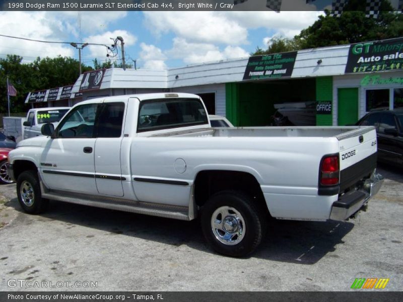 Bright White / Gray 1998 Dodge Ram 1500 Laramie SLT Extended Cab 4x4