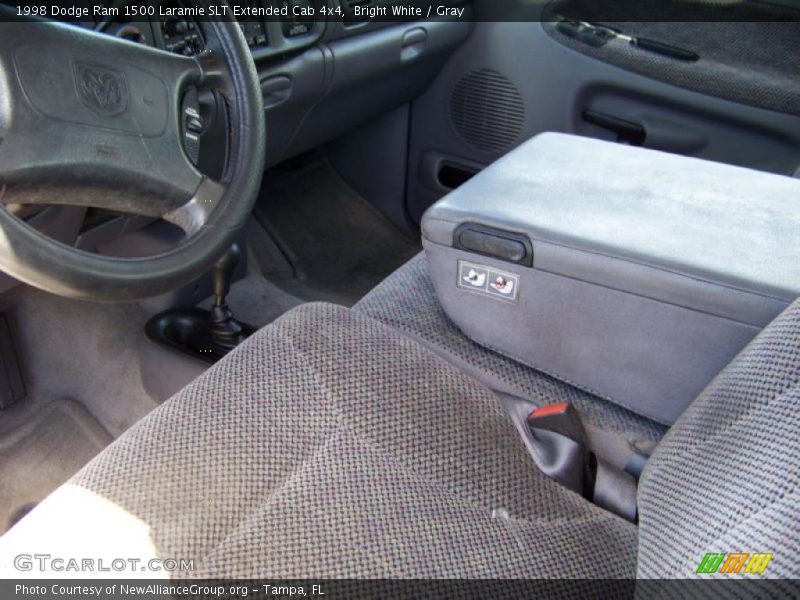 Bright White / Gray 1998 Dodge Ram 1500 Laramie SLT Extended Cab 4x4