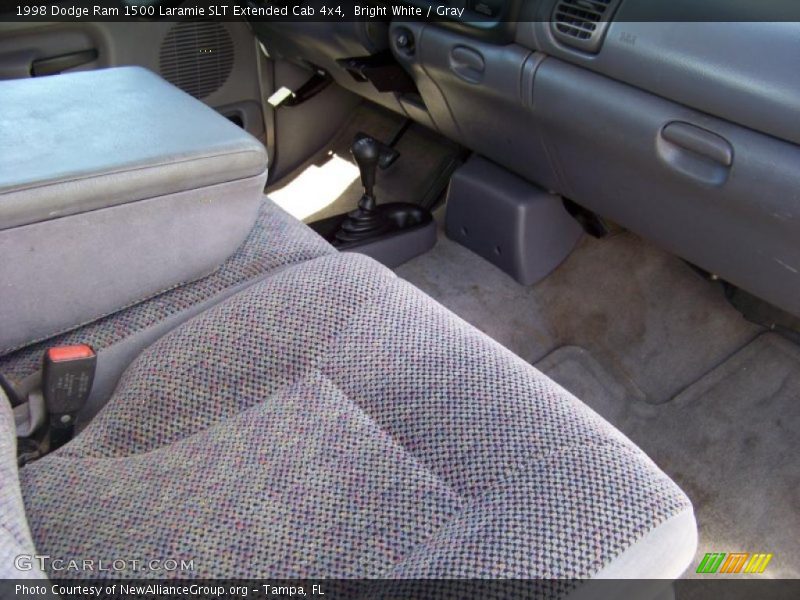 Bright White / Gray 1998 Dodge Ram 1500 Laramie SLT Extended Cab 4x4