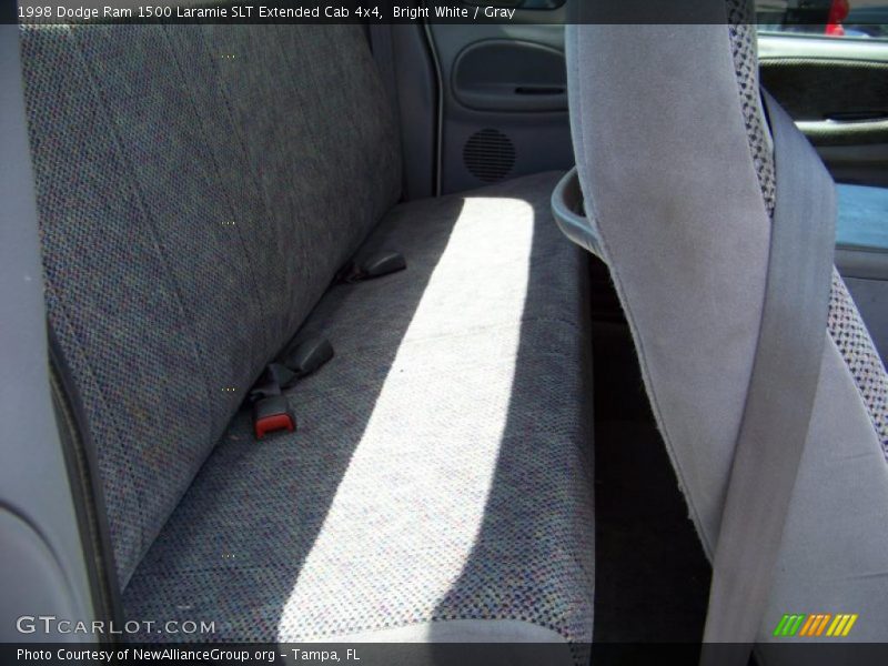 Bright White / Gray 1998 Dodge Ram 1500 Laramie SLT Extended Cab 4x4
