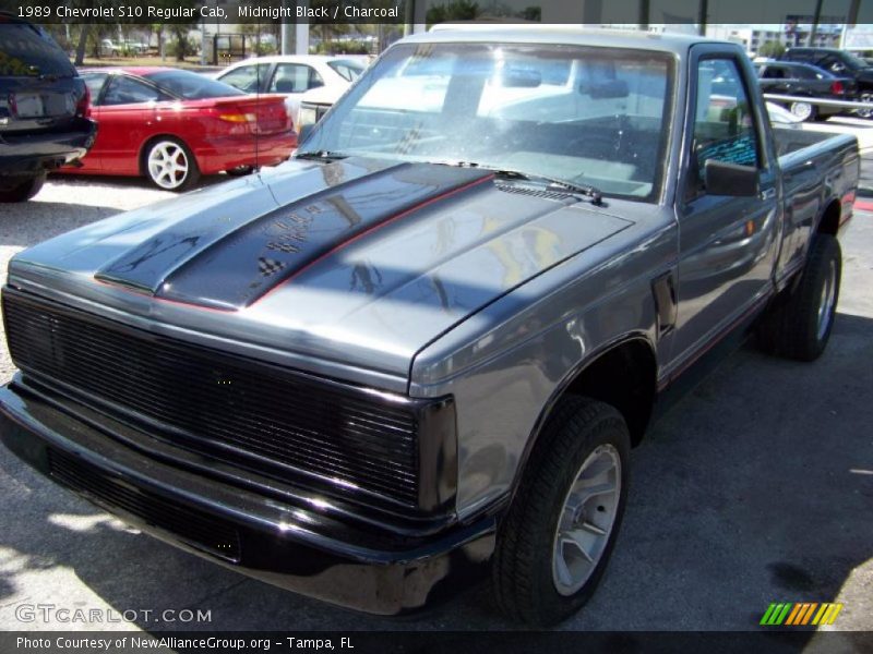 Midnight Black / Charcoal 1989 Chevrolet S10 Regular Cab