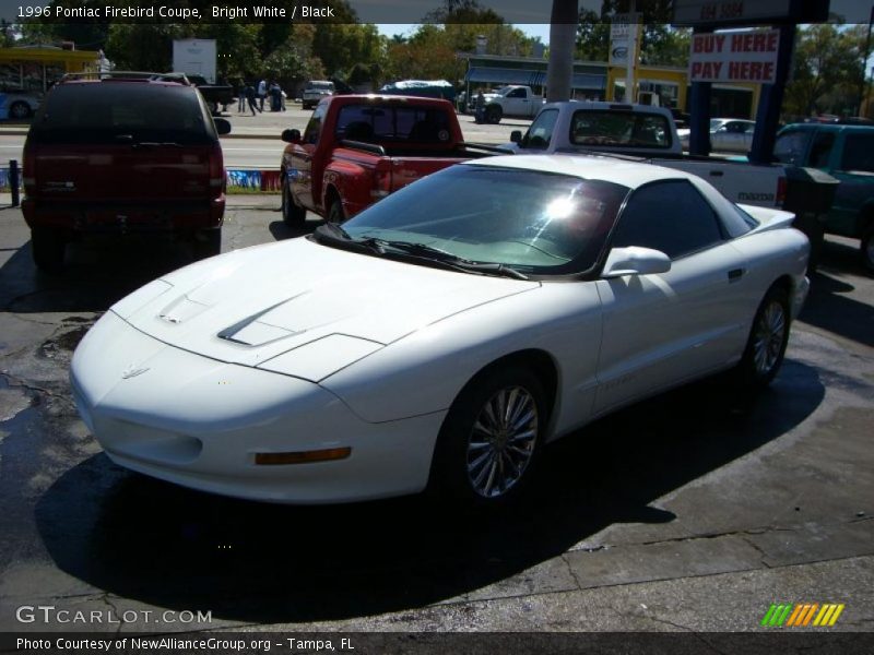 Bright White / Black 1996 Pontiac Firebird Coupe