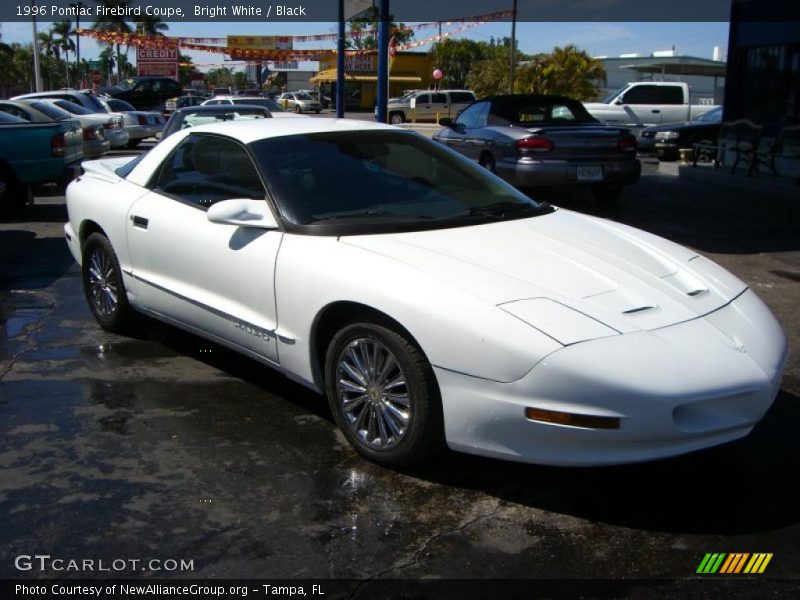 Bright White / Black 1996 Pontiac Firebird Coupe