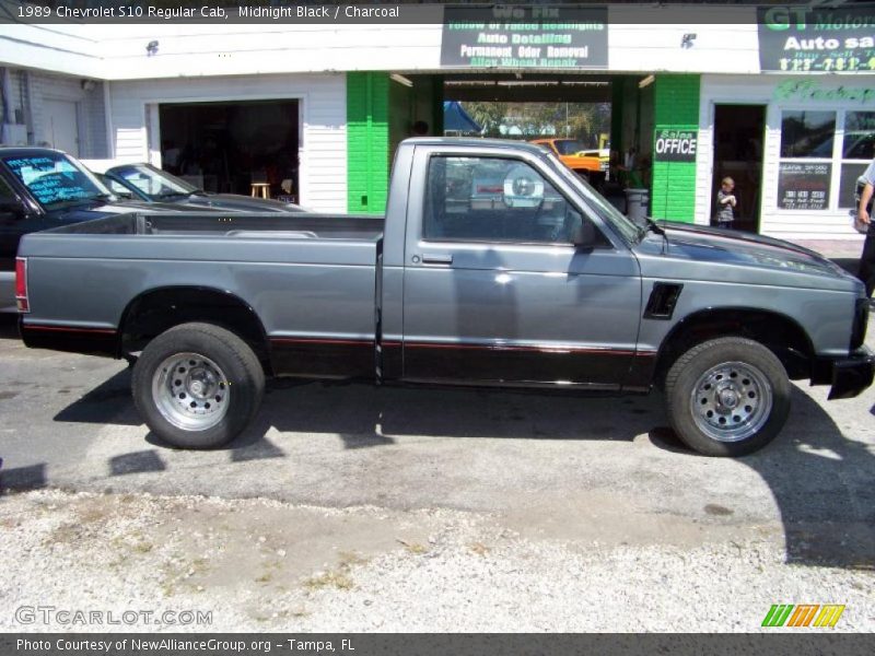 Midnight Black / Charcoal 1989 Chevrolet S10 Regular Cab
