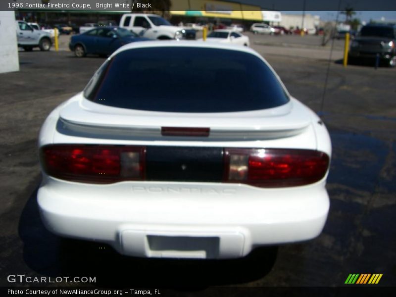 Bright White / Black 1996 Pontiac Firebird Coupe