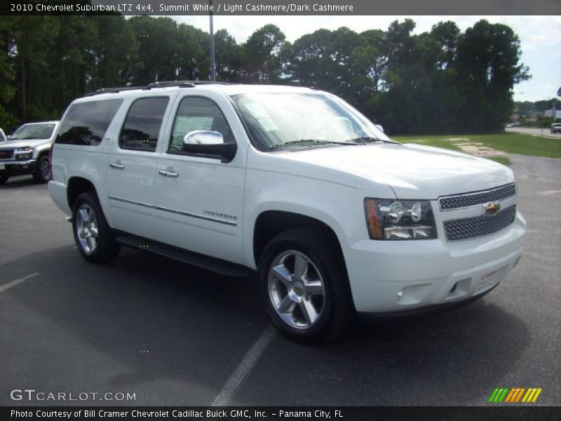 Summit White / Light Cashmere/Dark Cashmere 2010 Chevrolet Suburban LTZ 4x4