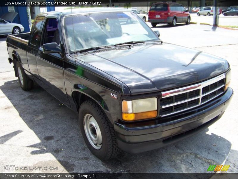 Black / Gray 1994 Dodge Dakota Sport Extended Cab