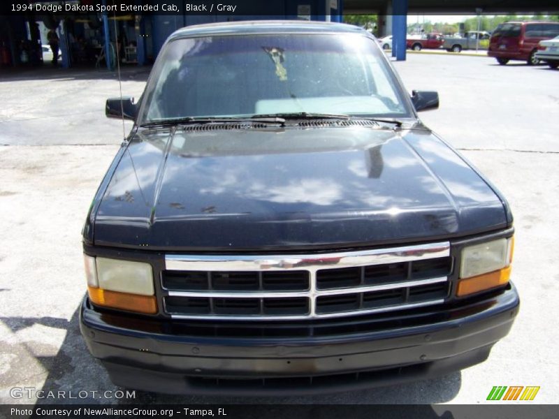 Black / Gray 1994 Dodge Dakota Sport Extended Cab