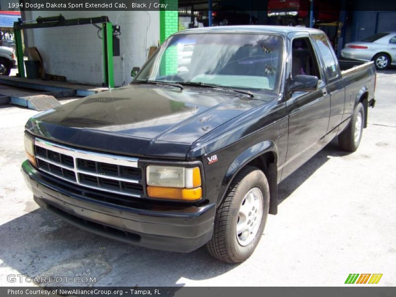 Black / Gray 1994 Dodge Dakota Sport Extended Cab