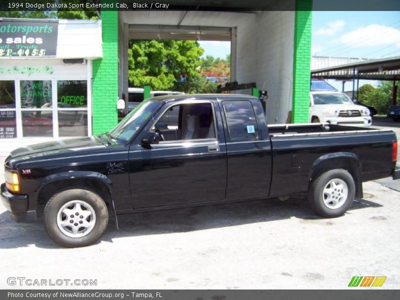 Black / Gray 1994 Dodge Dakota Sport Extended Cab