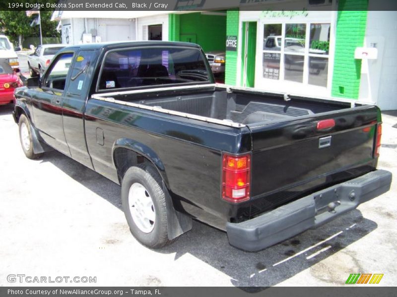 Black / Gray 1994 Dodge Dakota Sport Extended Cab