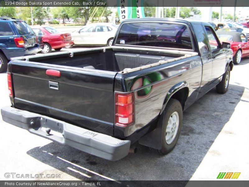 Black / Gray 1994 Dodge Dakota Sport Extended Cab