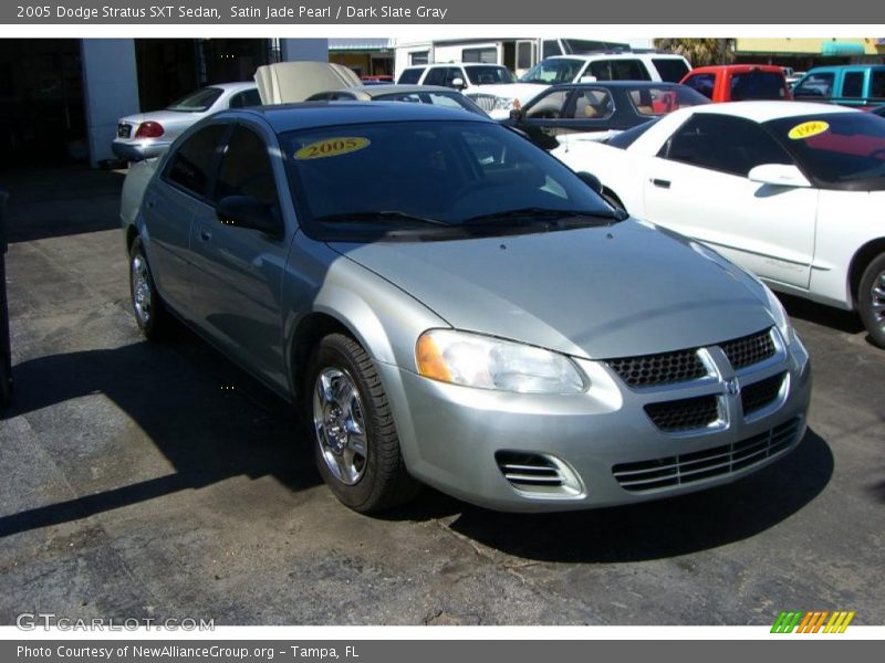 Satin Jade Pearl / Dark Slate Gray 2005 Dodge Stratus SXT Sedan