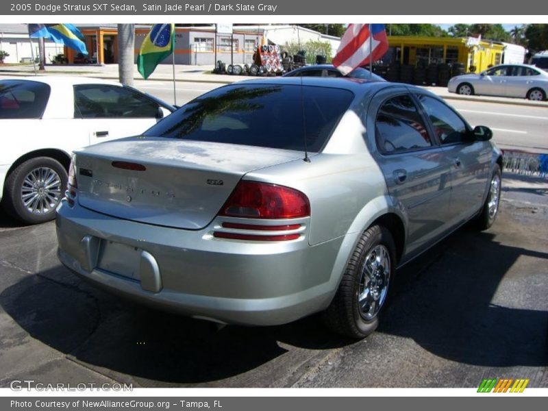 Satin Jade Pearl / Dark Slate Gray 2005 Dodge Stratus SXT Sedan