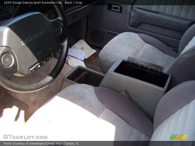 Black / Gray 1994 Dodge Dakota Sport Extended Cab