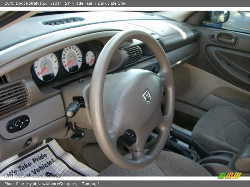 Satin Jade Pearl / Dark Slate Gray 2005 Dodge Stratus SXT Sedan