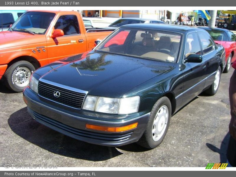 Black Jade Pearl / Tan 1993 Lexus LS 400