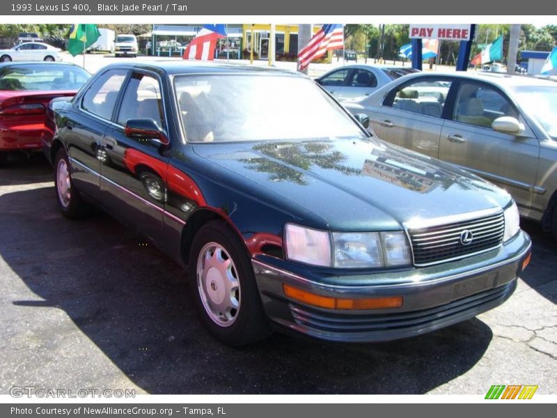 Black Jade Pearl / Tan 1993 Lexus LS 400