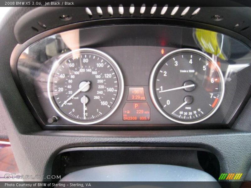 Jet Black / Black 2008 BMW X5 3.0si