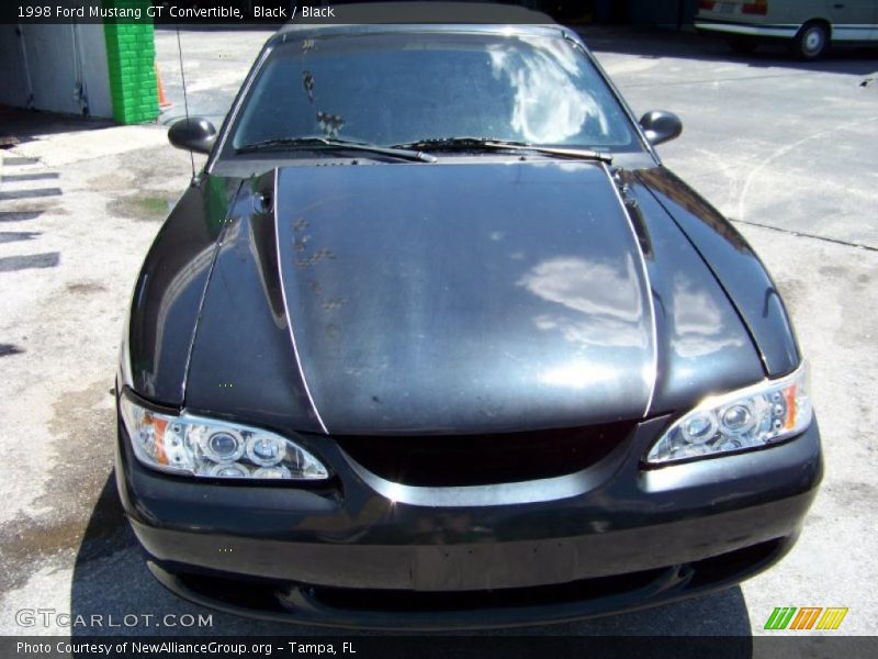 Black / Black 1998 Ford Mustang GT Convertible