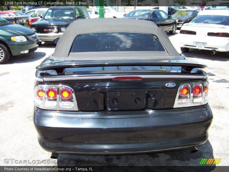 Black / Black 1998 Ford Mustang GT Convertible