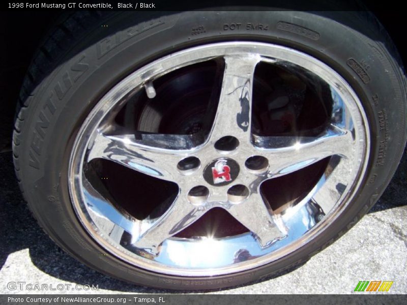 Black / Black 1998 Ford Mustang GT Convertible