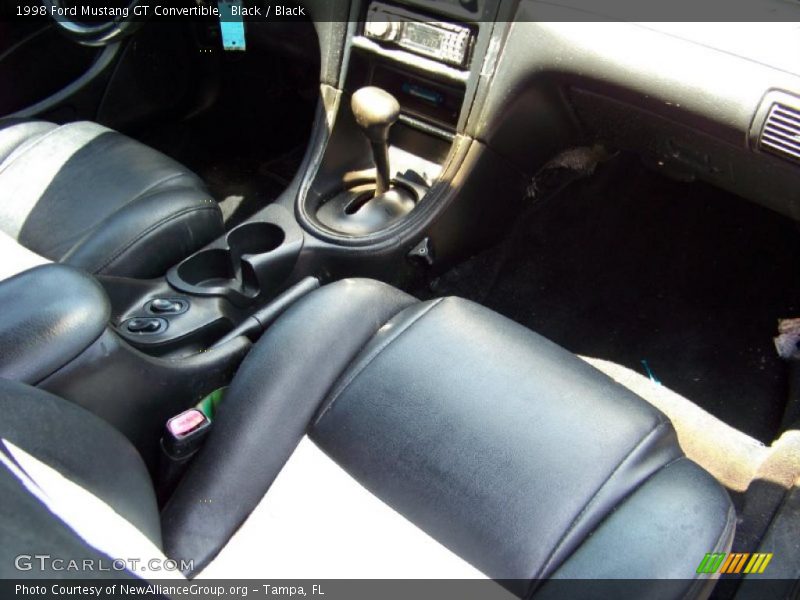 Black / Black 1998 Ford Mustang GT Convertible