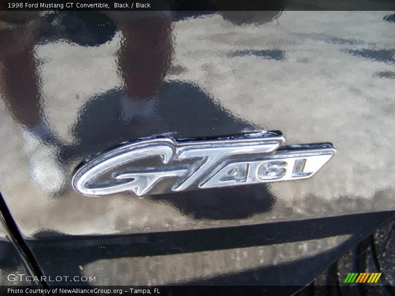 Black / Black 1998 Ford Mustang GT Convertible